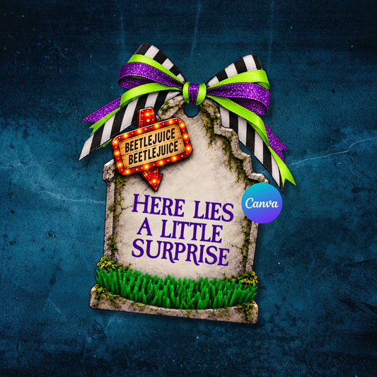 Beetlejuice Gift Tags Printable | Halloween Tombstone Favor Tags
