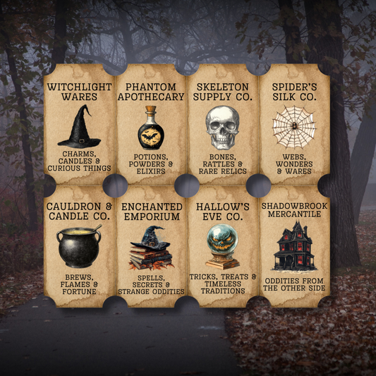 Halloween Apothecary Gift Tags Printable | Vintage Spooky Potion Tags | Instant Download Halloween Labels