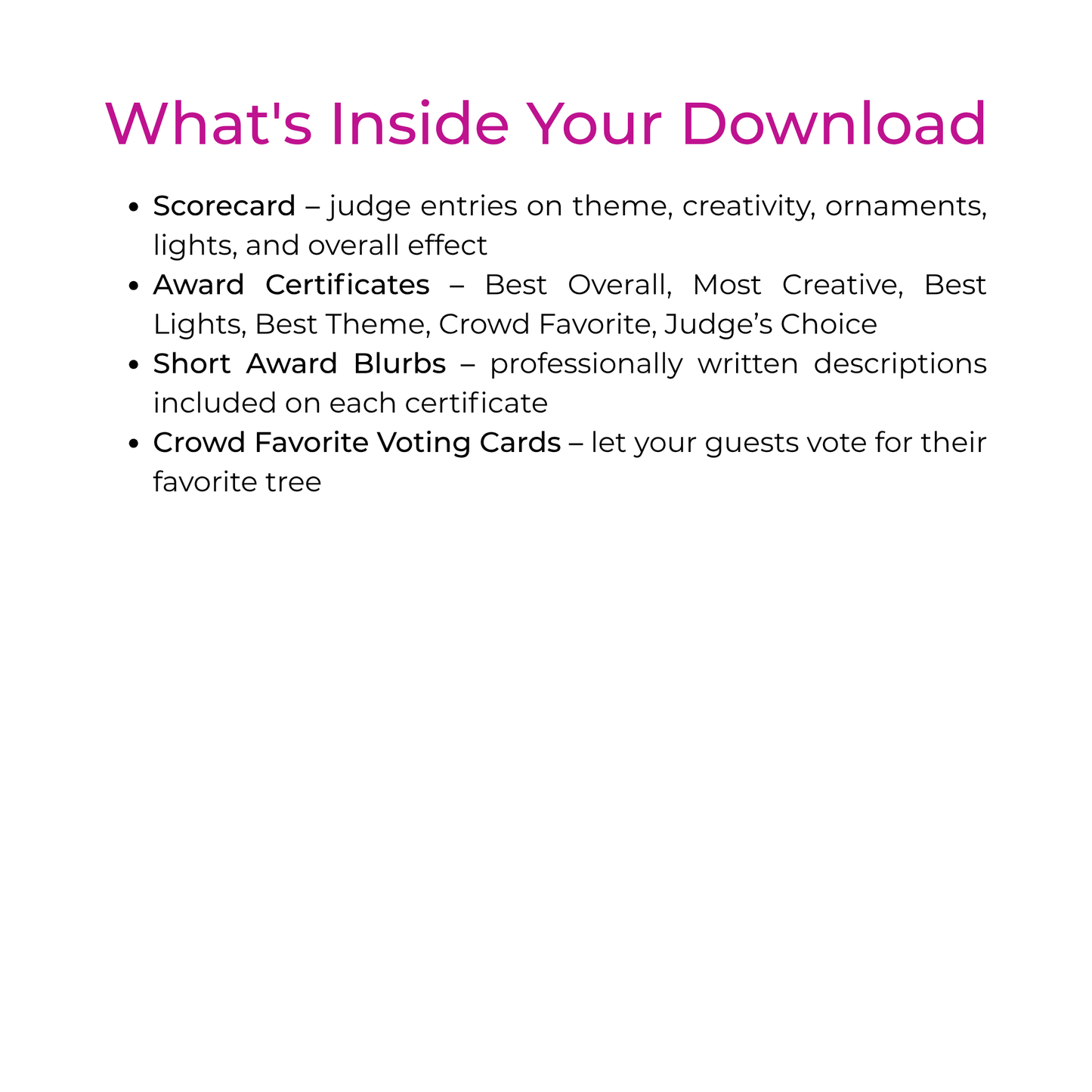 Christmas Tree Decorating Contest Kit | Editable Canva Contest Templates